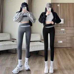 [아우트]크로스 밴딩 요가 슬림핏 심리스 레깅스