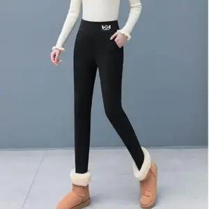 [아우트]여성 하이웨스트 퍼 조깅레깅스 안감 팬츠
