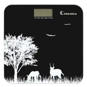 아이워너 전자 디지털 체중계 블랙