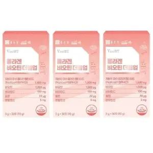 [종근당건강] 종근당 벤비티 콜라겐 비오틴 더블업 3g x 30포 3박스 3개월분 저분자 피쉬콜라겐 펩타이드