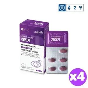 [종근당건강] 종근당 눈건강 프로젝트365 차즈기 600mgx15정x4개입 한국1회1일