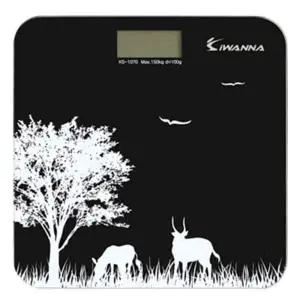 아이워너 전자 디지털 체중계 블랙