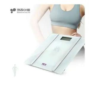 2단계 미니 히터 루베크 온도조절 쿼츠 디지털 체중계 체지방 저울