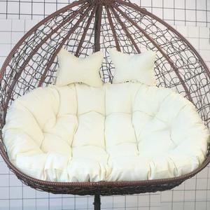 2인용 그네 쿠션 방석 방석 푹신 다홍색 원형 오렌지 방석 매트 흔들그네 라운드빅레드쿠션 면 방수 90CM 코튼 커피색 라지