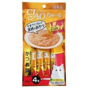 [콩심팥심]이나바 4p 고양이 간식 가다랑어 츄르 가쯔오