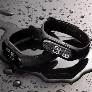 [골드스마일]터치 전자시계 방수 LED 손목 시계 스크린 실리콘