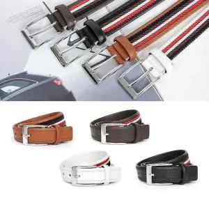 BM69 캐주얼 벨트 소가죽 남성 바지 허리띠 컬러배색 허리띠선물