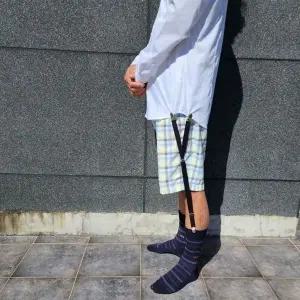 남성 셔츠빠짐 고정 멜빵 여름