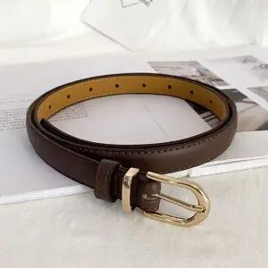 여성 허리 띠 원피스 청 바지 정장 가죽 벨트 브라운 여성허리벨트