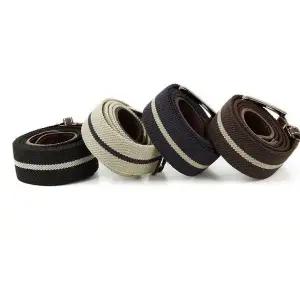 남성벨트 남녀공용 스판 벨트 클래식 배색 데일리 캐주얼