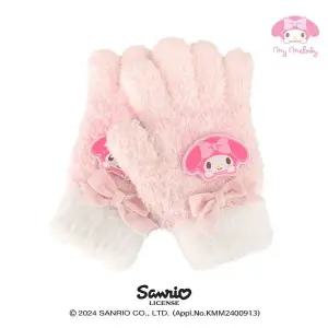 [산리오]마이멜로디 벨벳 리본 날개사 장갑 OGHKG60102
