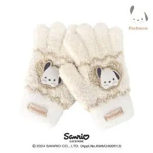 [산리오]포차코 벨벳 리본 날개사 장갑 OGHKG60105