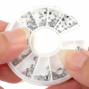 [하프클럽/]네일아트 재료 실버 큐빅 손톱 파츠 젤네일 장식용