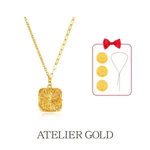 24K 골드썬 목걸이 + 24K 순금코인 3개 + 테니스 롱 목걸이