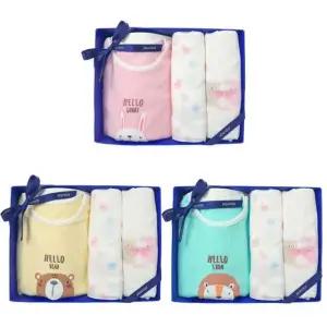 [갤러리아] (압소바출산,백일,돌,유아내의세트)호루7부내의+손수건10장세트(A1A-103D1SET)