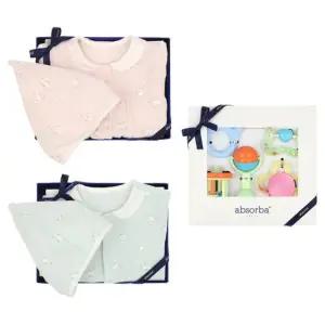 [갤러리아] (압소바,출산,백일,조카옷)도리바디슈트모자+딸랑5종세트(A27-13625)