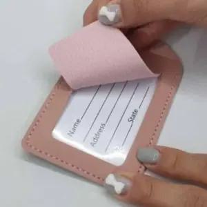 [라일리] Rly 캐리어네임택 캐디백네임텍 캐리어 네임택 핑크