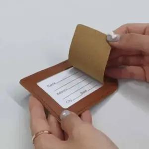 [라일리] Rly 네임태그 가방네임택 캐리어 네임택 브라운  42203765)