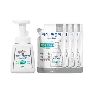 아이깨끗해 핸드워시 용기 키친 250ml, 1개 + 리필 키친 200ml, 4개