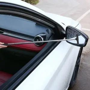 자유롭게 길이 조절 가능한 롱롱 스퀴지 거울 청소 닦이 빗물 이슬 제거 실용적인 차량용품