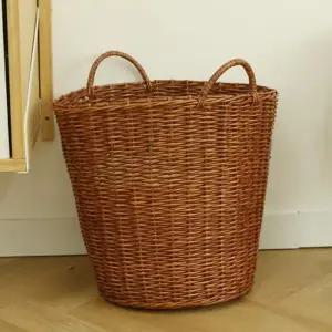 세탁바구니 라탄 인테리어 바구니 빨래통 햄퍼 빨래