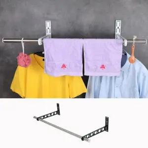 89cm 소형 블랙 빨랫대 빨래건조대 무타공 튼튼한 알루미늄 접이식 세트 창틀 미니 원