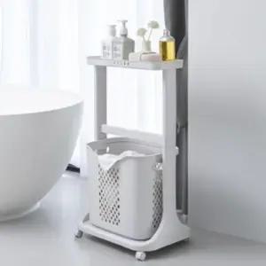 빨래바구니 이동식 선반 선반 세탁 햄퍼 바퀴달린