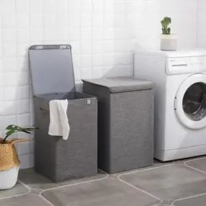 SR 빨래바구니 접이식 패브릭 보관함 대용량