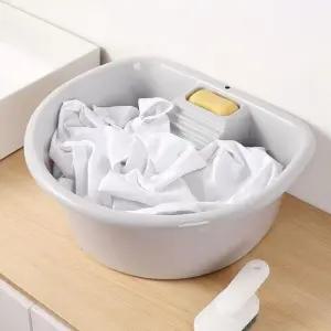 3color 애벌세탁 일체형 손빨래 전용 빨래판대야