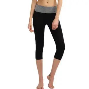 [아우트]여성 레깅스 땀복 심플 배색 7부