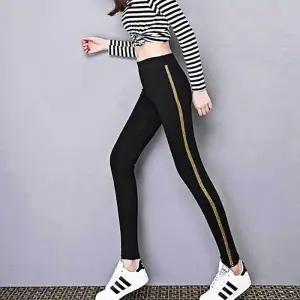 [아우트]슬림핏 골드 요가 여자 폴리에스테르