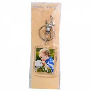 열쇠 투명액자 휴대용 현관물 사진 키 고리(소) (49XS8)