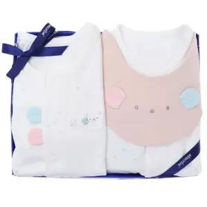 [갤러리아] (압소바뱀띠출산백일돌조카아기실내복)싹싹뱀부우주복+내의세트(A25-1062SE)