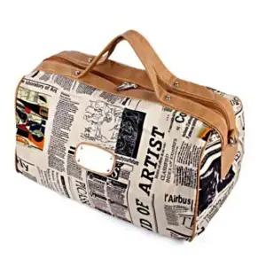 영문 국기 프린팅 보스턴백 데일리 여행 보조 짐가방