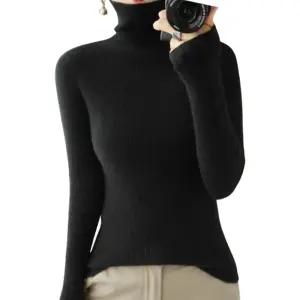 FW-013 여성폴라티 티셔츠 긴팔 니트 폴라 목티 목폴라 목폴라티 목티 목폴라 반폴라티 면티 터틀넥 스웨터 니트