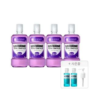 리스테린 토탈케어 플러스 750ml, 4개+증정(쿨민트 100ml, 2개+NEW리스테린 전용 펌프, 1개)
