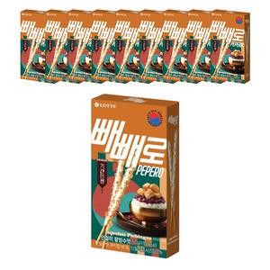롯데웰푸드 빼빼로 인절미 팥빙수맛 37g, 10개