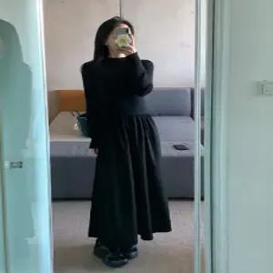 리올라 반목 스판 니트 밴딩 롱원피스 (one color)