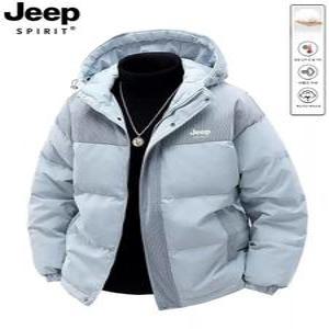 Jeep 남여공용 겨울 패딩 점퍼 경량 후드 다운 퀼팅 다크프리미엄그레이