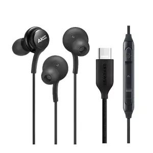 삼성 AKG 이어폰 정품 신형 C타입 갤럭시S Z플립 Z폴드 귀안아픈 유선이어폰 + 파우치
