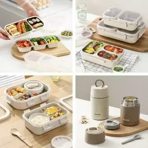 SGAKIC 완전밀폐! 스텐 런치박스 보온도시락 직장인도시락통 텀블러 나눔 반찬통 2칸/3칸/4칸