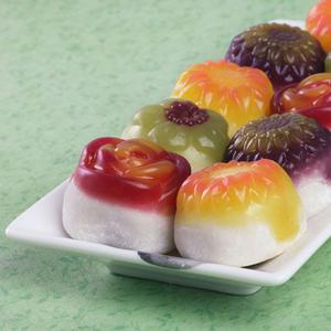 전통떡명가 화과자 꽃찹쌀떡 1호 선물세트(16송이)/보자기포장 선물 수능떡 합격떡