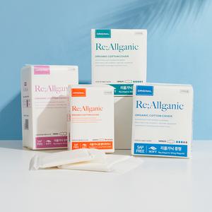 [6팩] New 내츄럴코튼 리올가닉 NO SAP 유기농 순면 생리대