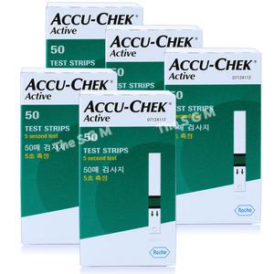 (26년 11월)아큐첵 액티브 당뇨 혈당 검사지 시험지 측정지 5박스 250매