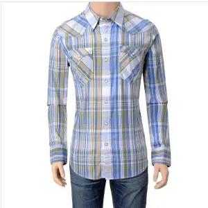 [모다아울렛][리바이스]남-슬림핏 체크남방_DJ