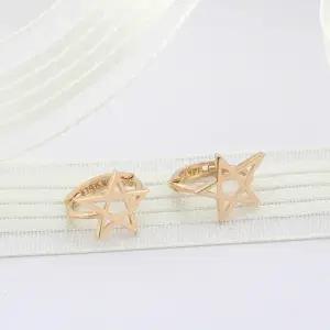 [엘리스톤] 14K 별그리기 원터치 귀걸이