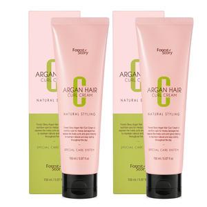 [체험딜]포레스트스토리 아르간 컬 크림 헤어 에센스 150ml x 2개 / 볼륨 업 영양 파마 컬링 탄력 웨이브