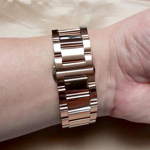 저먼 로즈골드 22MM 메탈시계줄 갤럭시워치46MM 기어 S3 남자 정장 스포츠 팔찌형 시계밴드