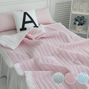 심플 시어서커 여름이불+침대패드+베개커버 침구 세트 슈퍼싱글 SS