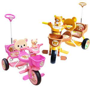리락쿠마 & 코리락쿠마 유아동 멜로디 2인용 세발 자전거